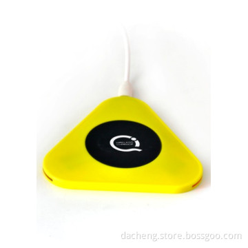 Triangle Shape Qi Standard Mobile Wireless Power Charger for Smartphone